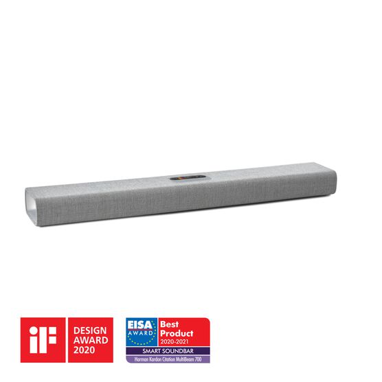 Harman Kardon Citation MultiBeam™ 700 - Grey - The smartest, compact soundbar with MultiBeam™ surround sound - Hero